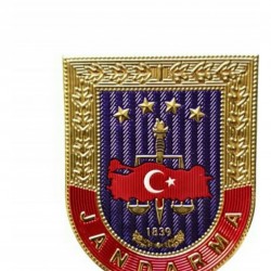 Jandarma Amblemli Mont Bröve 3D Arma